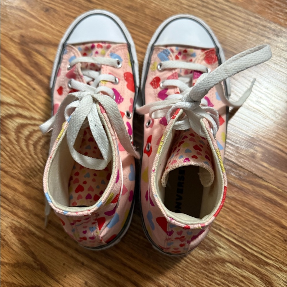 Converse Chuck Taylor All Star Hi Always On Hearts Casual Sneakers Junior Size 4 - Picture 3 of 11